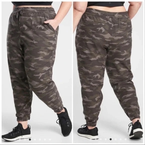 Athleta Camo Farallon Joggers Women’s 18 - Picture 1 of 10